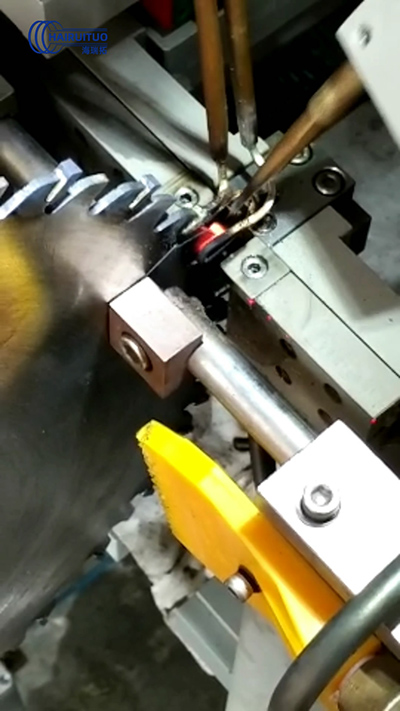高频自动化锯片焊接视频